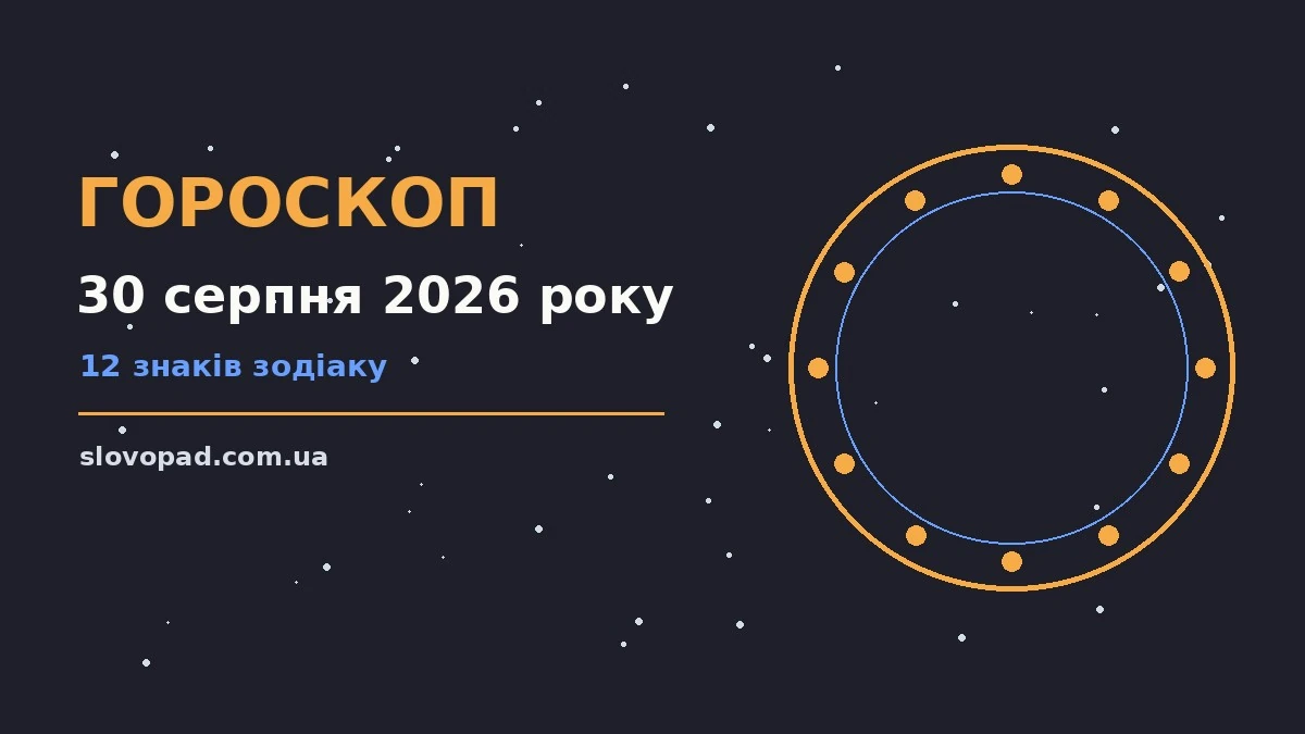 Зодіакальний компас на тлі ранкового неба, символ планів і вибору на 30 серпня 2026 року