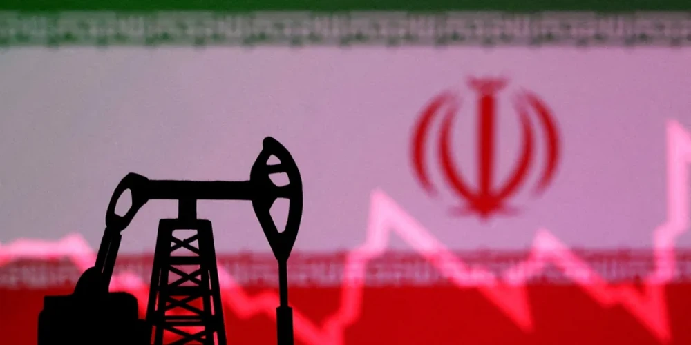 Карта Перської затоки з позначеними нафтогазовими об'єктами, які Іран може атакувати у відповідь