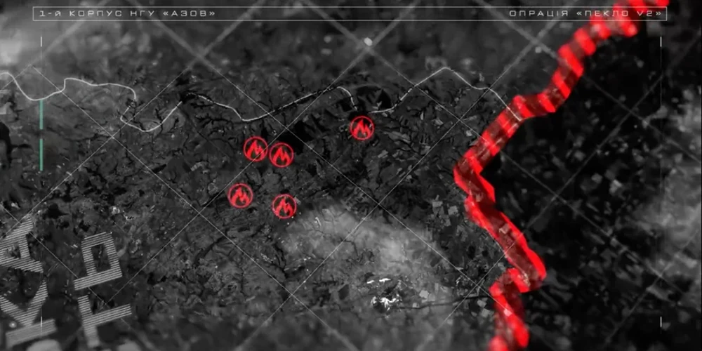 «Азов» оприлюднив відео операції «Пекло-2» з картою уражених паливних обʼєктів РФ