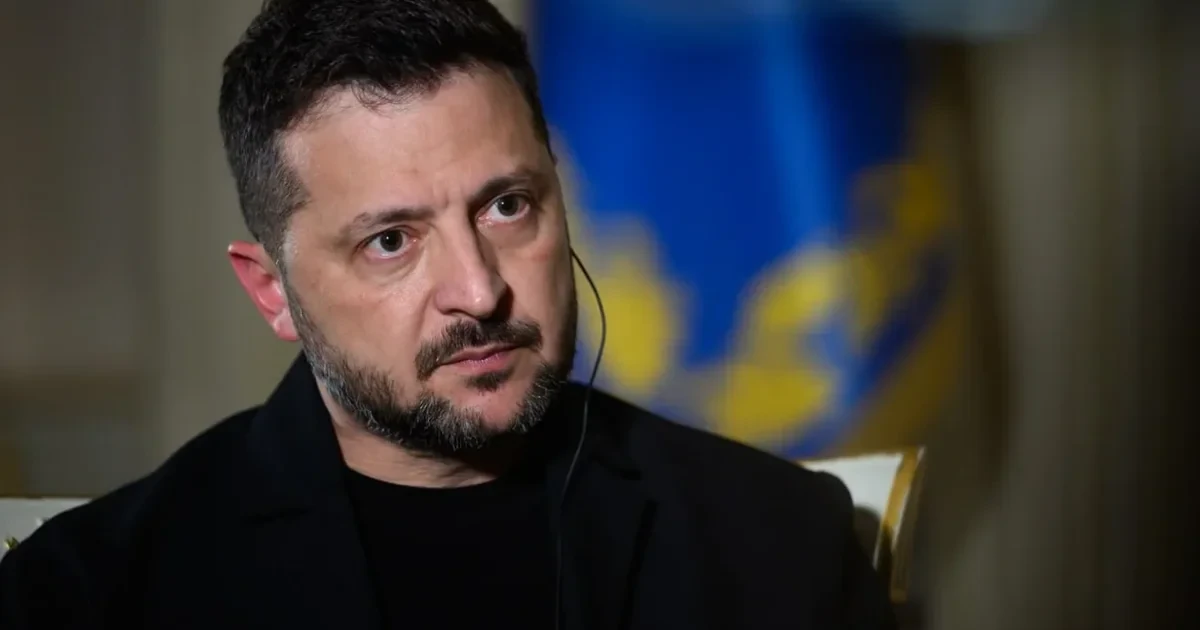 Президент України Володимир Зеленський під час інтерв'ю
